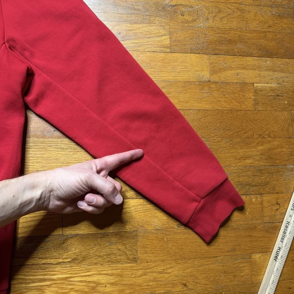 Polo Ralph Lauren Double Knit‎ Mockneck 1/4 Snap XL Red Pullover (A0132)
